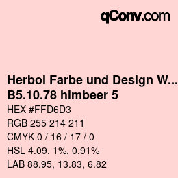 Code couleur: Herbol Farbe und Design Wandfarbe - B5.10.78 himbeer 5 | qconv.com