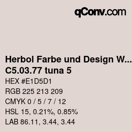 Farbcode: Herbol Farbe und Design Wandfarbe - C5.03.77 tuna 5 | qconv.com