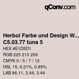 Code couleur: Herbol Farbe und Design Wandfarbe - C5.03.77 tuna 5 | qconv.com