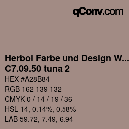 カラーコード: Herbol Farbe und Design Wandfarbe - C7.09.50 tuna 2 | qconv.com