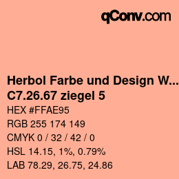 カラーコード: Herbol Farbe und Design Wandfarbe - C7.26.67 ziegel 5 | qconv.com