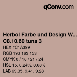 カラーコード: Herbol Farbe und Design Wandfarbe - C8.10.60 tuna 3 | qconv.com