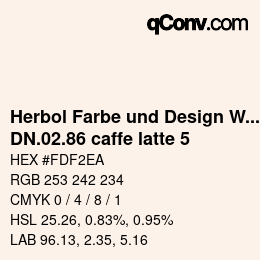 Farbcode: Herbol Farbe und Design Wandfarbe - DN.02.86 caffe latte 5 | qconv.com