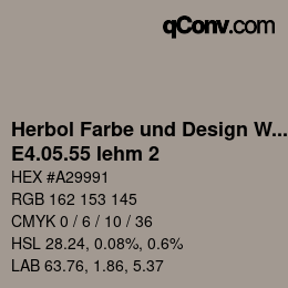 カラーコード: Herbol Farbe und Design Wandfarbe - E4.05.55 lehm 2 | qconv.com