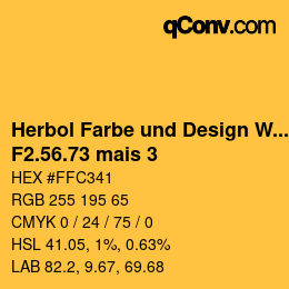 カラーコード: Herbol Farbe und Design Wandfarbe - F2.56.73 mais 3 | qconv.com