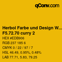 Farbcode: Herbol Farbe und Design Wandfarbe - F5.72.70 curry 2 | qconv.com