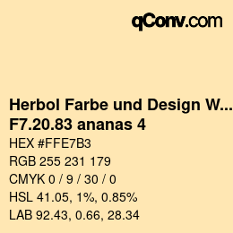 カラーコード: Herbol Farbe und Design Wandfarbe - F7.20.83 ananas 4 | qconv.com