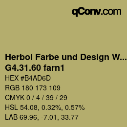 カラーコード: Herbol Farbe und Design Wandfarbe - G4.31.60 farn1 | qconv.com