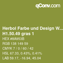 Farbcode: Herbol Farbe und Design Wandfarbe - H1.50.49 gras 1 | qconv.com