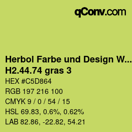 カラーコード: Herbol Farbe und Design Wandfarbe - H2.44.74 gras 3 | qconv.com