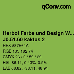 Farbcode: Herbol Farbe und Design Wandfarbe - J0.51.60 kaktus 2 | qconv.com