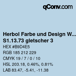 Farbcode: Herbol Farbe und Design Wandfarbe - S1.13.73 gletscher 3 | qconv.com