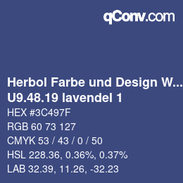 カラーコード: Herbol Farbe und Design Wandfarbe - U9.48.19 lavendel 1 | qconv.com