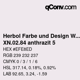 Code couleur: Herbol Farbe und Design Wandfarbe - XN.02.84 anthrazit 5 | qconv.com