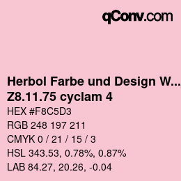 Farbcode: Herbol Farbe und Design Wandfarbe - Z8.11.75 cyclam 4 | qconv.com