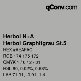 Farbcode: Herbol N+A - Herbol Graphitgrau St.5 | qconv.com