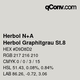 Code couleur: Herbol N+A - Herbol Graphitgrau St.8 | qconv.com