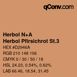 カラーコード: Herbol N+A - Herbol Pfirsichrot St.3 | qconv.com