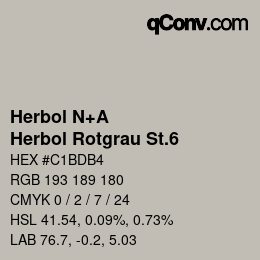 カラーコード: Herbol N+A - Herbol Rotgrau St.6 | qconv.com