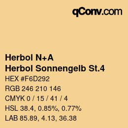 カラーコード: Herbol N+A - Herbol Sonnengelb St.4 | qconv.com