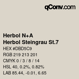 カラーコード: Herbol N+A - Herbol Steingrau St.7 | qconv.com