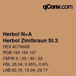 Farbcode: Herbol N+A - Herbol Zimtbraun St.3 | qconv.com