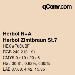 カラーコード: Herbol N+A - Herbol Zimtbraun St.7 | qconv.com