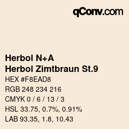 カラーコード: Herbol N+A - Herbol Zimtbraun St.9 | qconv.com
