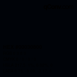 颜色代码: HEX #00030800 | qconv.com