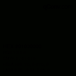 Color code: HEX #01030000 | qconv.com