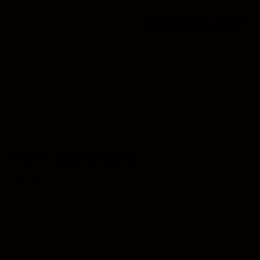 Color code: HEX #04000000 | qconv.com