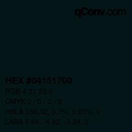 Color code: HEX #04151700 | qconv.com