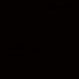 Color code: HEX #05010000 | qconv.com