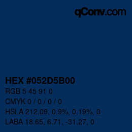Color code: HEX #052D5B00 | qconv.com
