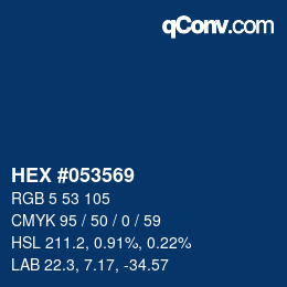Color code: HEX #053569 | qconv.com