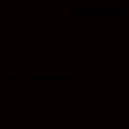 Color code: HEX #06000000 | qconv.com