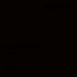 Color code: HEX #06020000 | qconv.com