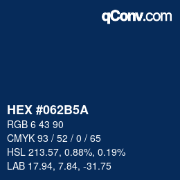 Color code: HEX #062B5A | qconv.com