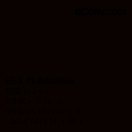 Color code: HEX #0A020000 | qconv.com