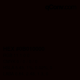 Color code: HEX #0B010000 | qconv.com