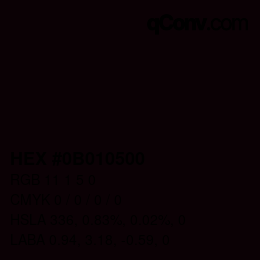 Color code: HEX #0B010500 | qconv.com