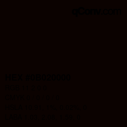 Código de color: HEX #0B020000 | qconv.com