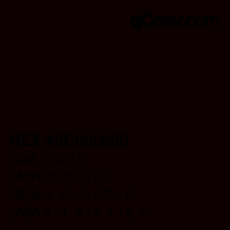 Color code: HEX #0C000000 | qconv.com