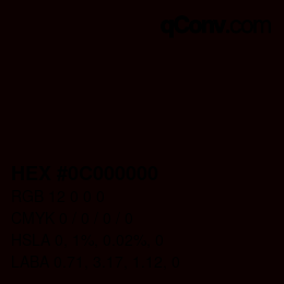 Color code: HEX #0C000000 | qconv.com