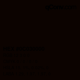 Color code: HEX #0C030000 | qconv.com