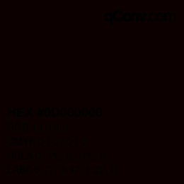 Color code: HEX #0D000000 | qconv.com