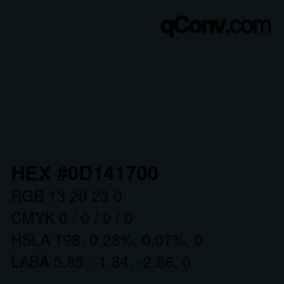 Color code: HEX #0D141700 | qconv.com