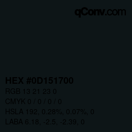 Color code: HEX #0D151700 | qconv.com