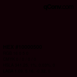 Color code: HEX #10000500 | qconv.com