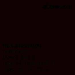 Color code: HEX #10010500 | qconv.com